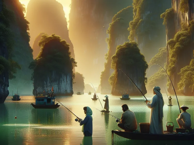 fishing legends explore vietnams hidden lakes for giant mekong catfish and more