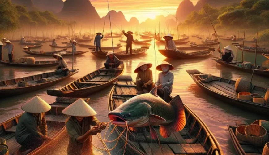 freshwater fishing in vietnam pursuing giant mekong catfish and carp in scenic waters