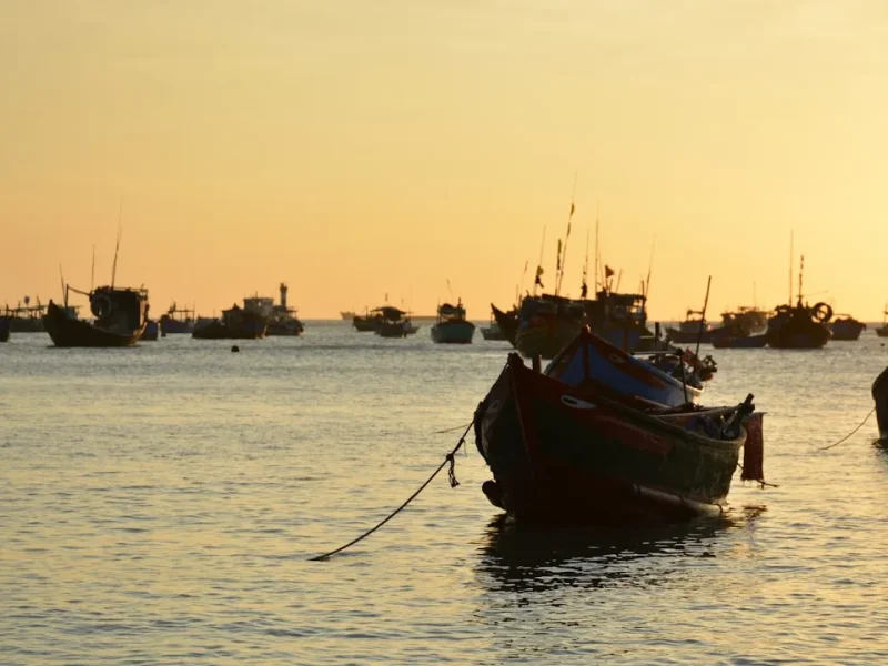fishing at sunrise vs sunset in vietnam